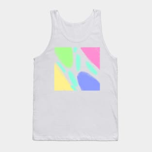 Colorful watercolor abstract texture art design Tank Top